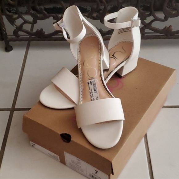 Sugar Noelle Low Block Open Toe Heel Sandals Shoes Size 7 - Picture 4 of 4